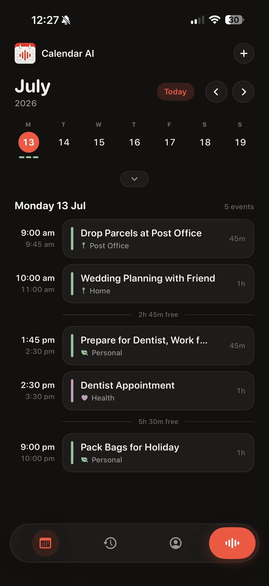 Calendar AI screenshot 2